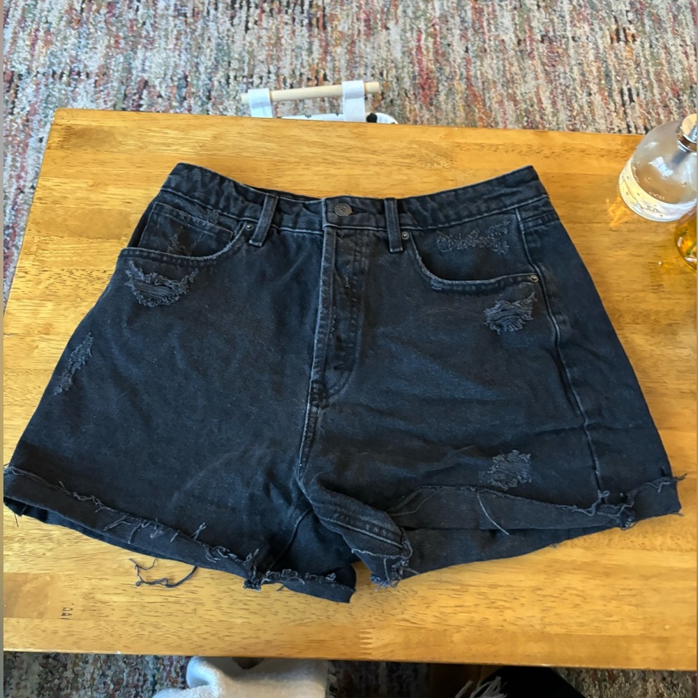 Wild fable size 10 jean/denim shorts all black